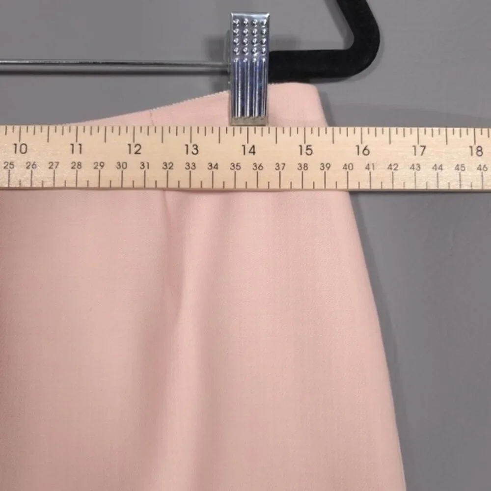 KORS MICHAEL KORS Women's Mini Skirt‎ Size 12 ITALY🇮🇹MADE 100% WOOL Pink Lined